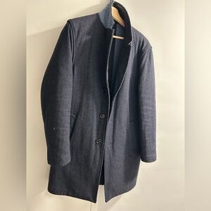 Club Monaco Single-Breasted Wool Coat